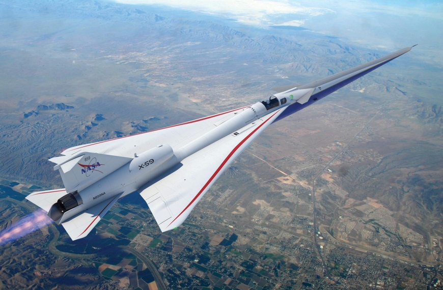 음속폭음을 낮춘 NASA의 초음속기 X-59. /Lockheed Martin