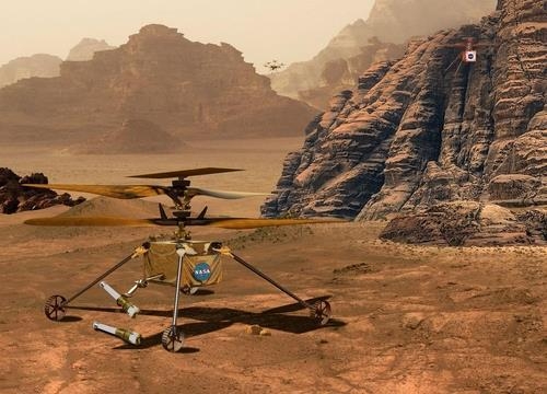화성 시료를 회수하는데 투입될 헬기 상상도 /NASA 제공