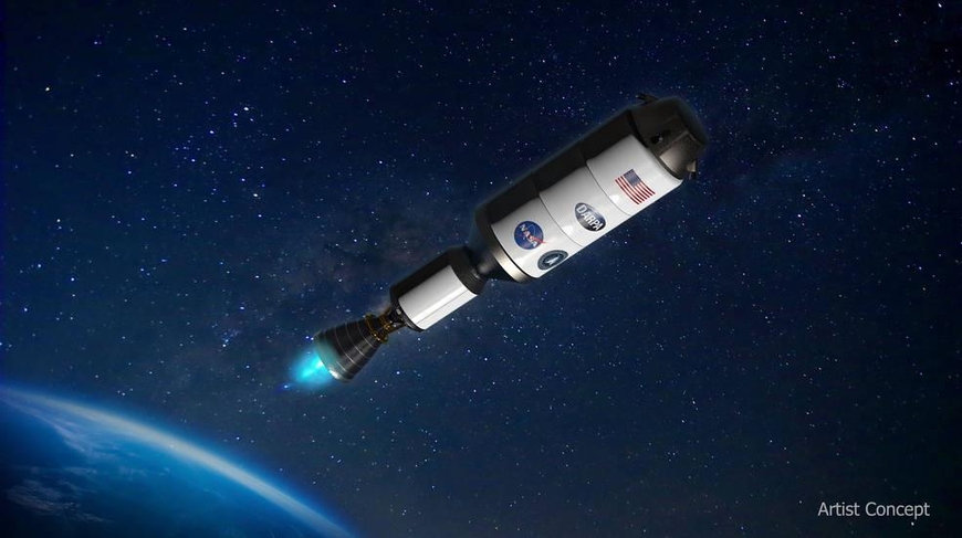 지구∼달 시험 비행에 투입될 열핵추진 우주선 상상도 /DARPA