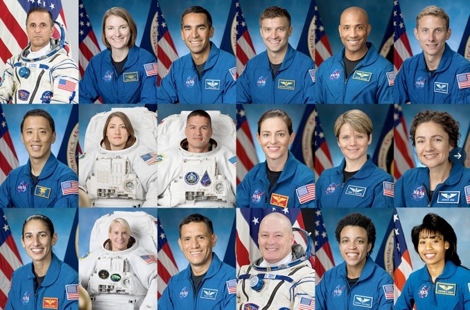 NASA가 2020년 12월 아르테미스 프로그램을 전담하는 우주인으로 애초 선정한 18명. /NASA 