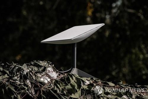 우크라이나 하르키우 지역에서 사용중인 스타링크 위성안테나 /연합뉴스