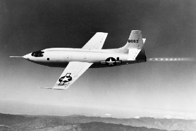 세계 최초로 음속의 벽을 깬 X-1. /NASA