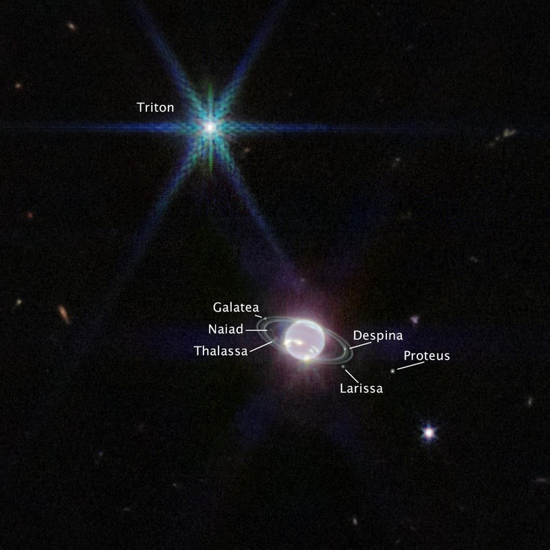 보이저2호 이후 30여년 만에 고리 드러낸 해왕성 /NASA, ESA, CSA, STScI 제공